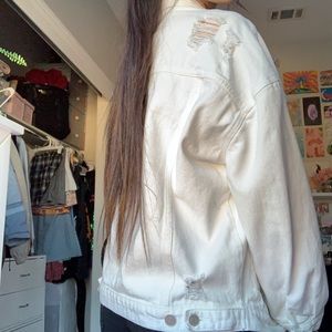 white denim jacket